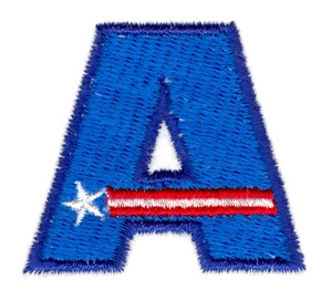 Stars & Stripes Letter A