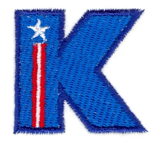 Stars & Stripes Letter K