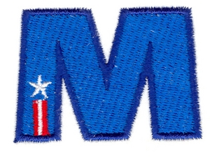 Stars & Stripes Letter M