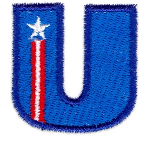 Stars & Stripes Letter U
