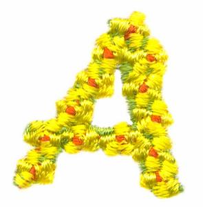 Daisychain Alphabet Letter A