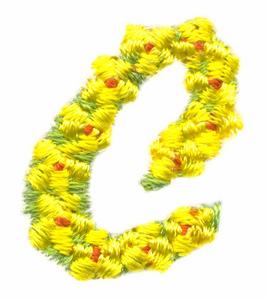 Daisychain Alphabet Letter C