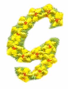 Daisychain Alphabet Letter G