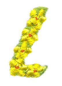 Daisychain Alphabet Letter L