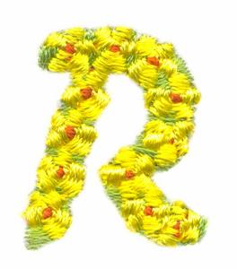 Daisychain Alphabet Letter R
