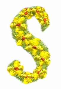 Daisychain Alphabet Letter S