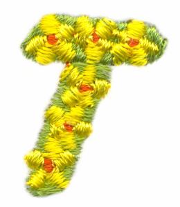 Daisychain Alphabet Letter T