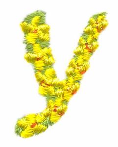 Daisychain Alphabet Letter Y