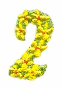 Daisychain Alphabet Number 2
