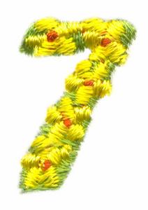 Daisychain Alphabet Number 7
