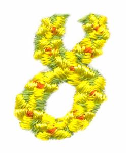 Daisychain Alphabet Number 8