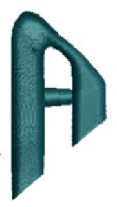 Monogram Alphabet - A (right)