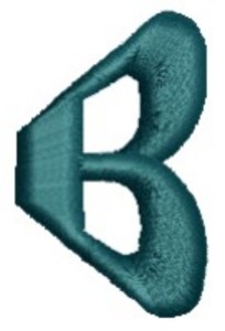 Monogram Alphabet - B (left)