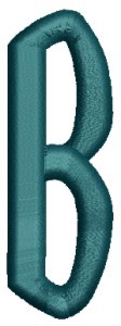 Monogram Alphabet - B (center)