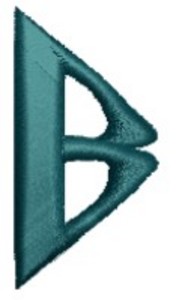 Monogram Alphabet - B (right)