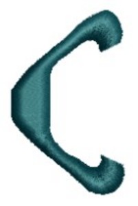 Monogram Alphabet - C (left)
