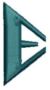 Monogram Alphabet - E (right)