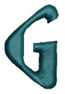 Monogram Alphabet - G (left)