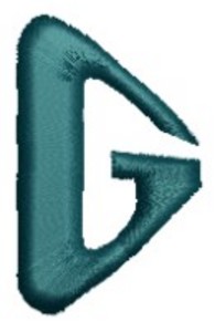 Monogram Alphabet - G (right)
