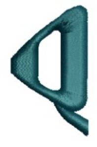Monogram Alphabet - Q (left)