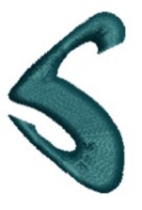 Monogram Alphabet - S (left)