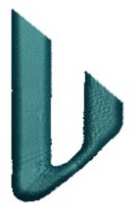 Monogram Alphabet - U (right)