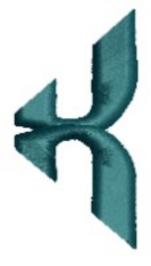 Monogram Alphabet - X (left)