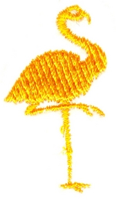 Single colored Flamingo
