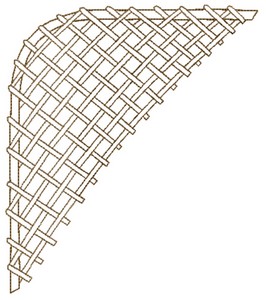 Lattice Border Corner (Outline)