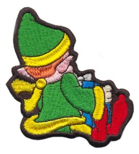 Christmas Elf Ornament - Back Only