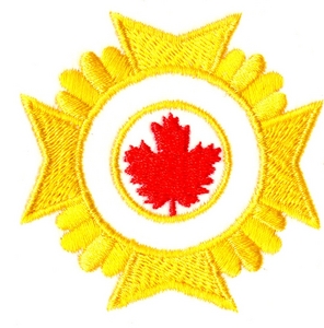 Maltese cross with Maple Leaf