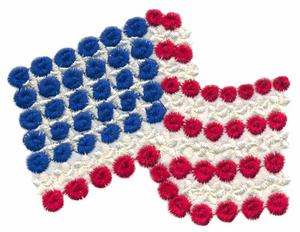 Floral American Flag