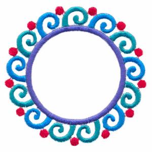 Swirl Circle Frame