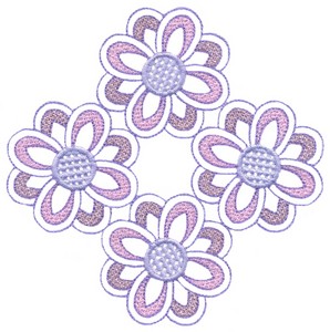 Large Flower  (Direct Embroidery)