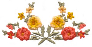 Poppy Border (single piece)