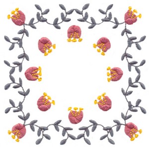 Floral Spray Square