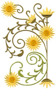 Strawflower Swirls 2