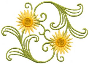 Strawflower Swirls 21