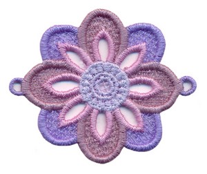 FSL - Medium Flower with End Loops  (Free Standing)