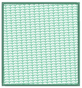 Leaf Filled Square (Square Hoop)