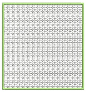 ZigZag Lines Square (Square Hoop)