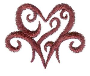 Mini Scroll Heart