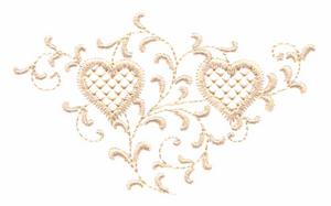Hearts and Leaves (Whitework)