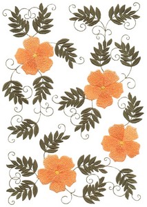 Floral Vine  ( MacroHoop )