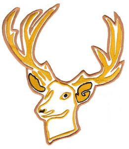 Applique Deer Head