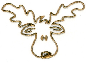 Cartoon Moose Head