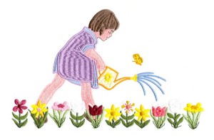 Flower Garden (Square Hoop)