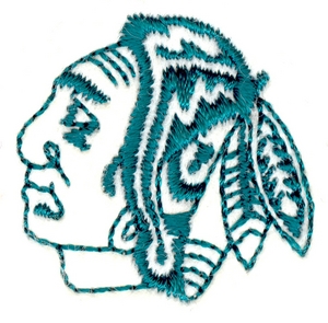 Indian head outline