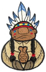 Native Chief Sitting