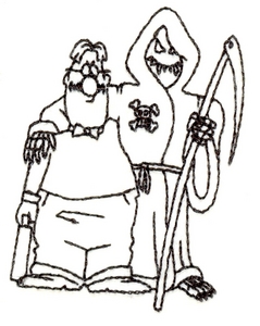 Grim Reaper with Man